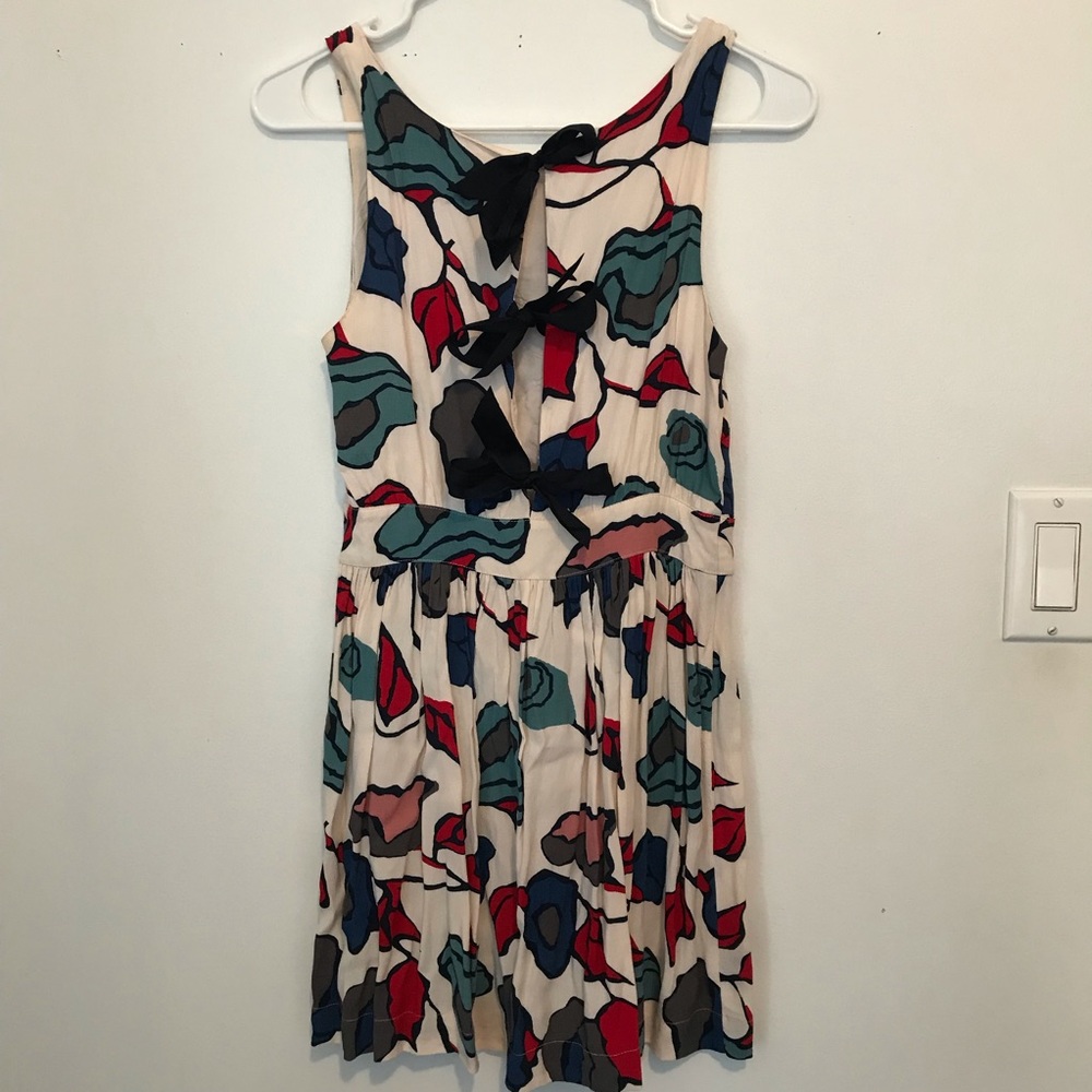 Urban Outfitters Rayon mini dress with bow back
